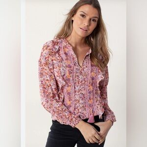 Hale Bob SZ XS Denise Pintuck flowy top